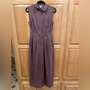 Athleta Brooklyn Jumpsuit, Mauve, Sz 6, Active wear sleeveless jumpsuit
